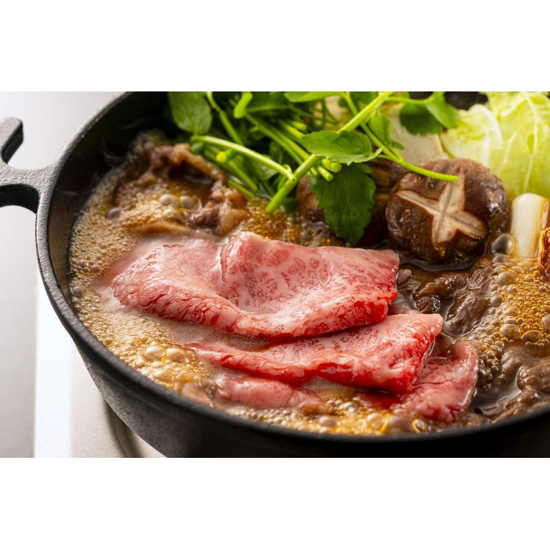 【肉の卸石井】 おかやま和牛肉すき焼しゃぶしゃぶ(ロース350g)