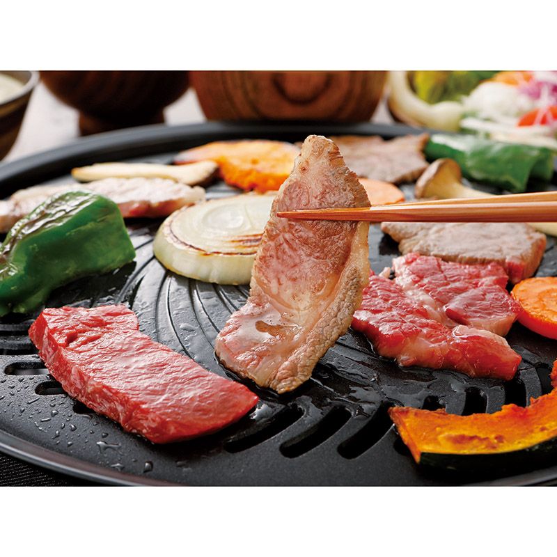 松阪牛・神戸牛食べ比べ カルビ焼肉セット(ヒマラヤ岩塩付)