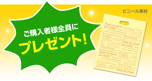 ご購入者様全員にプレゼント