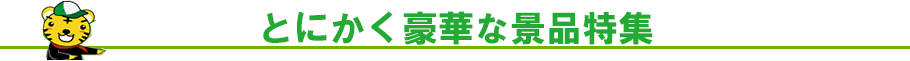 ゴルフコンペの豪華景品特集